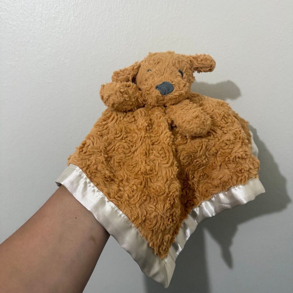 Cloud Island Lovey Plush Target 2021 Blanket Puppy Dog Brown Tan Satin